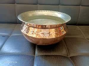 Buy MOTI METAL INDUSTRIES MMI Copper Handi/Sipri with Hammered with Tin ...