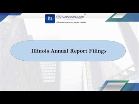 Illinois Annual Report Filings - YouTube