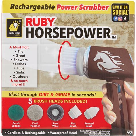 Ruby Horsepower Handheld Cordless Power Scrubber | Do it Best