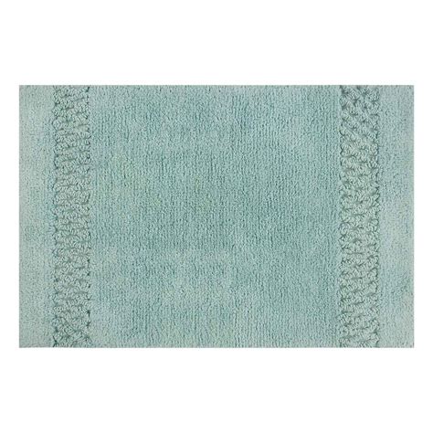 Providence Reversible Sea Green Bath Rug, 17x24 | At Home
