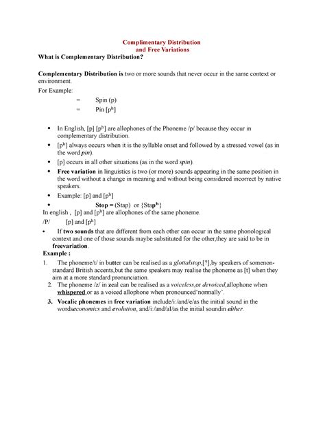 Complementary Distribution Examples 的图像结果