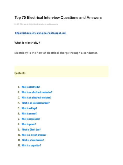 Image result for Electrical Apprentice Interview Questions