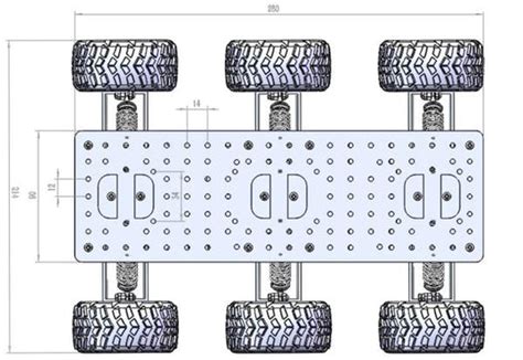 6WD Metal Robot Chassis DIY Platform For Tough Off Roading Vehicles ...
