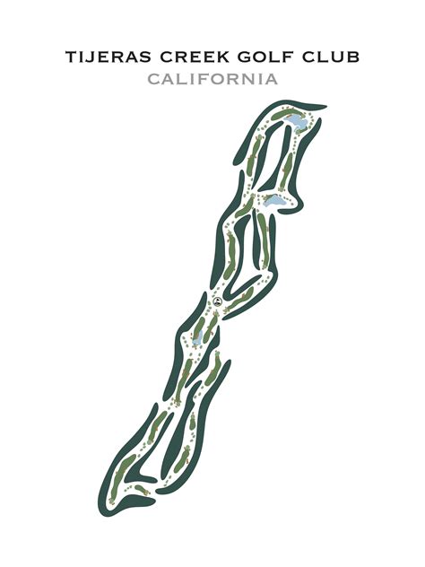 Tijeras Creek Golf Club CA Golf Course Map Home Decor - Etsy
