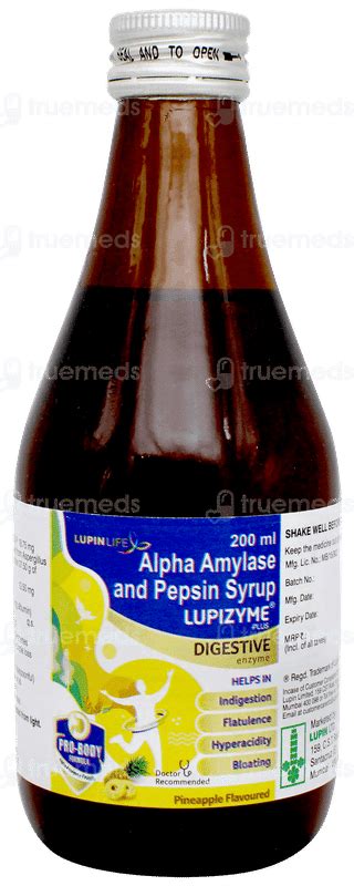 Lupizyme Plus Pineapple Syrup 200 ML | Order Lupizyme Plus Pineapple ...