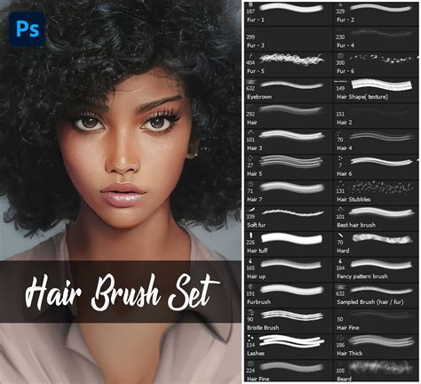 Hair Texture Brushes Photoshop at Lavon Sotelo blog