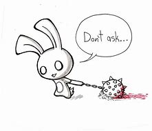 Image result for Cute Scary Bunny