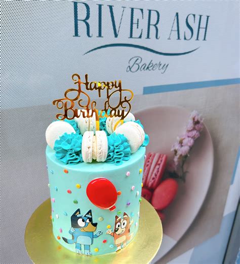 Bluey and Bingo Cake SG/Kids birthday cake Singapore - River Ash Bakery