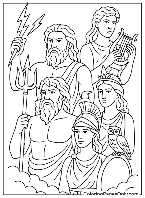 30+ Greek Mythology Coloring Pages - Free Printable PDF & Online Coloring