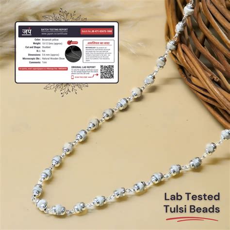 Silver Plated Tulsi Mala – Japam