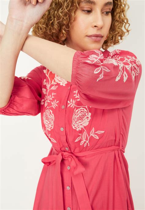 Buy Women Embroidered Midi Dress Online at just Rs. 999.0 ...