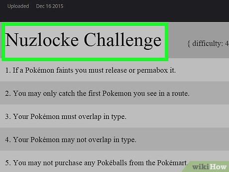 How to Do a Nuzlocke Challenge in Pokémon: 10 Steps