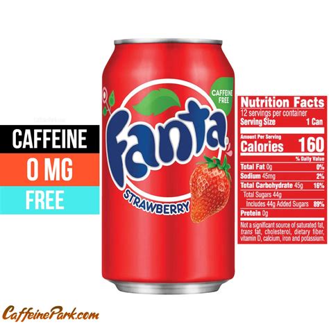 How Much Caffeine is in a Strawberry fanta?