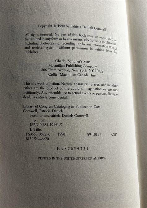 Postmortem: A Mystery Introducing Dr. Kay Scarpetta by Cornwell ...