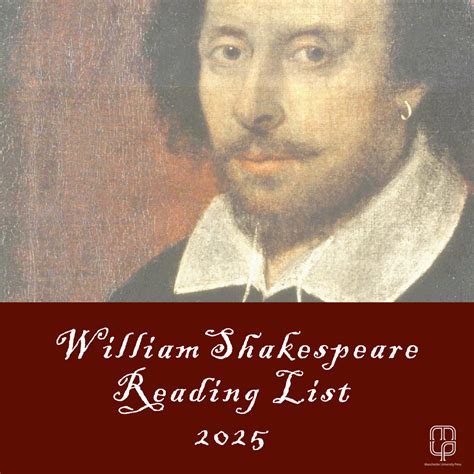 William Shakespeare Reading list 2025 - Manchester University Press