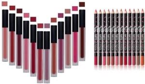 GLOWY SOFT MATTE LIP LINER WITH LIQUID MATTE LIPSTICK Price in India ...