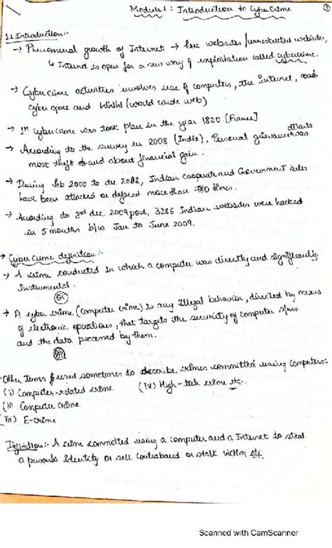 Cyber Security Module 1: Notes on Cybercrime Concepts and Trends - Studocu