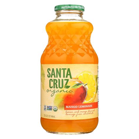 Santa Cruz Organic Mango Lemonade 32oz - 12 Case Pack | Buy Now with ...