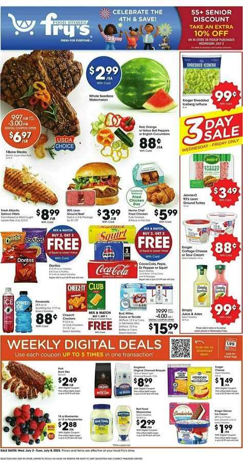 Fry's Food Weekly Ad from July 2
