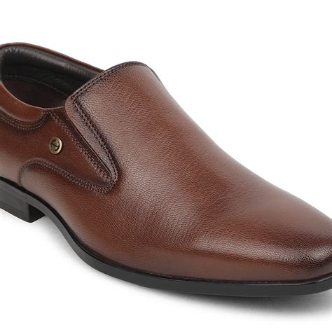 Buy Healers Brown Formal Non Lacing Mocassin Shoes For Men UDL-8 By Liberty