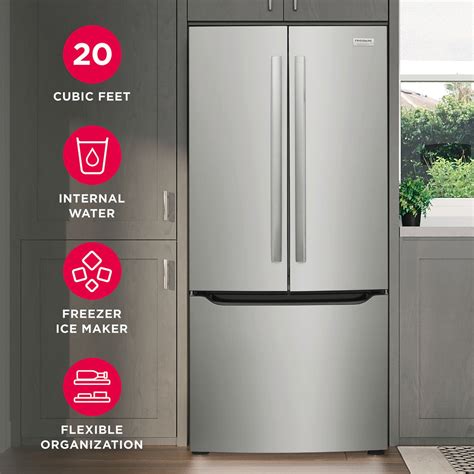 20 Cu. Ft. Standard-Depth French Door Refrigerator Stainless Steel ...