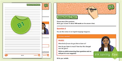 Image result for ESOL B2 Writing Sample for Part 1