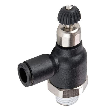 Parker FCCI731-4-2-pk10 Flow Control Regulator, Tube to Pipe, Push-to ...