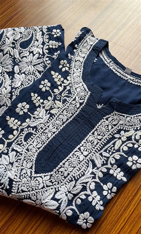 Women's Lucknowi Handcrafted Cotton Chikankari Kurti - HONC0298710