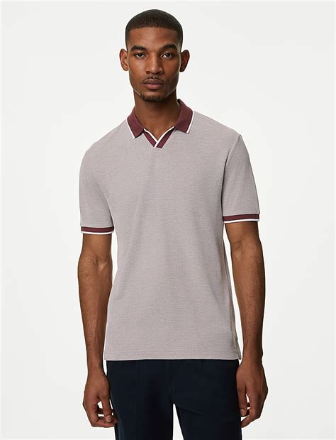 Buy Modal Rich Revere Polo Shirt at Marks & Spencer