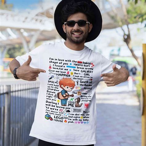 Ed Sheeran T shirts by The Banyan Tee