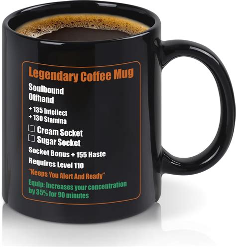 Amazon.com: Cabtnca Gamer Gift, Legendary Coffee Mug, World of Warcraft ...