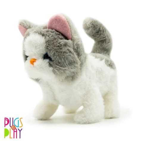 Hamleys Huggable Cuddly Sasha Walking Cat Stuffed Toy Soft Toys For ...