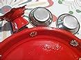 Buy Jeenal Stainless Steel Pooja Thali (Red) Online at Low Prices in ...