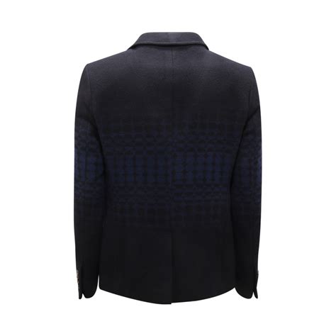 O2698 GIACCA UOMO ITALIANS GENTLEMEN MAN HEAVY JACKET BLACK/BLUE