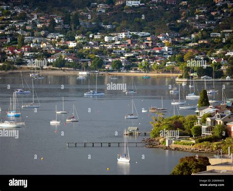 Hobart, Tasmania, Australia - 17 February 2109; Hobart is the capital of Tasmania, Australia. It ...