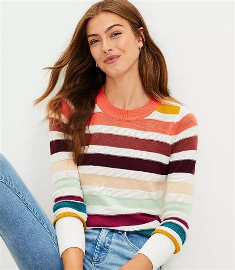 Petite Striped Sweater
