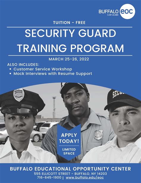 Buffalo EOC is offering a FREE Security Guard Training Program ...
