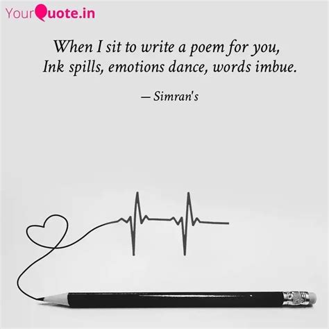 Ink spills, emotions danc... | Quotes & Writings by Simran Gill | YourQuote
