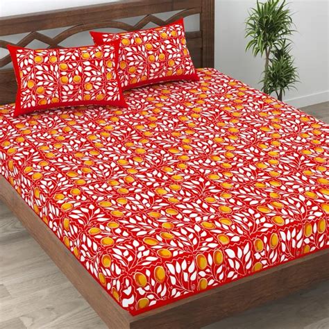 Jaipuri bedsheet Pure Cotton Floral Bedsheet For Double Bed For Your ...
