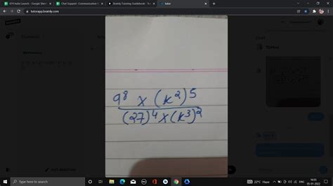 (9 ^ 8 * (x ^ 2) ^ 5)/((87) ^ 4 * (x ^ 3) ^ 2) - Brainly.in