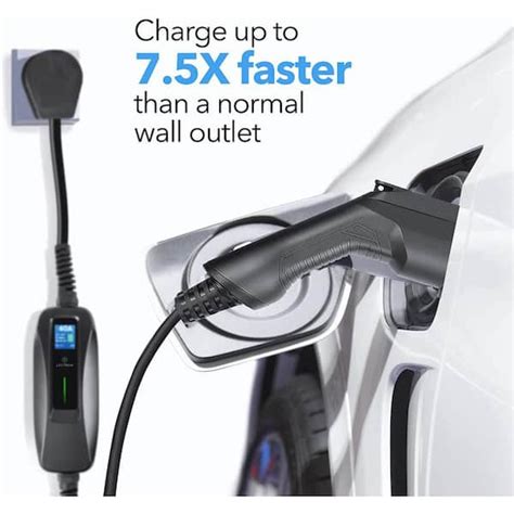 Buy 240-Volt 40 Amp Level 2 EV Charger with 18 ft Extension Cord J1772 ...