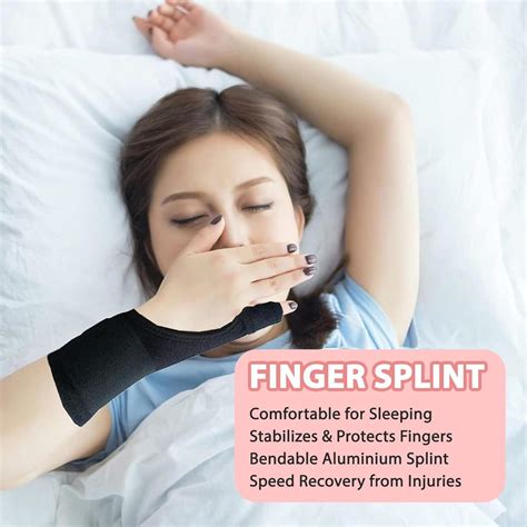 Xumann Little Finger Splint - Right or Left Hand Pinky Finger Knuckle Splint for Pain Relief ...