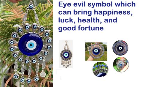 Buy BLUE BEADS Metal Evil Eye Hanging/Door Hanging Prevent Bad Energy ...