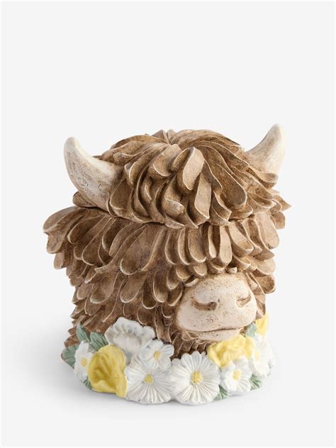 Buy Natural Hamish The Highland Cow Trinket Pot from Next India