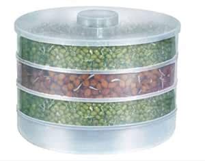 Buy Ravi Trade 3 Compartment Sprout Maker - 500 ml Plastic Sprout Maker ...
