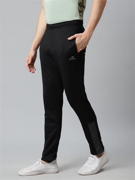 Alcis Men Black Slim Fit Solid Track Pants MTPMA210231-S – ALCIS Sports