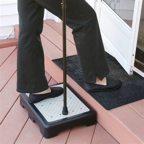 Riser Step Stool - 3 1/2"H Safety Half Step Platform, Indoor Outdoor S ...