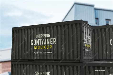 Premium PSD | Shipping Container Mockup