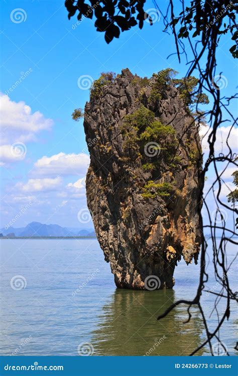 James Bond island Ko Tapu stock image. Image of stone - 24266773
