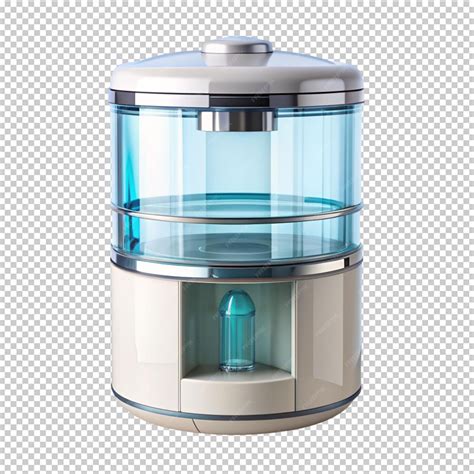Premium PSD | Sci fi water clean container on transparent background